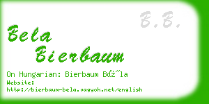 bela bierbaum business card